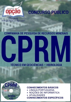 Companhia De Pesquisa De Recursos Minerais (CPRM)-TÉCNICO EM GEOCIÊNCIAS - HIDROLOGIA